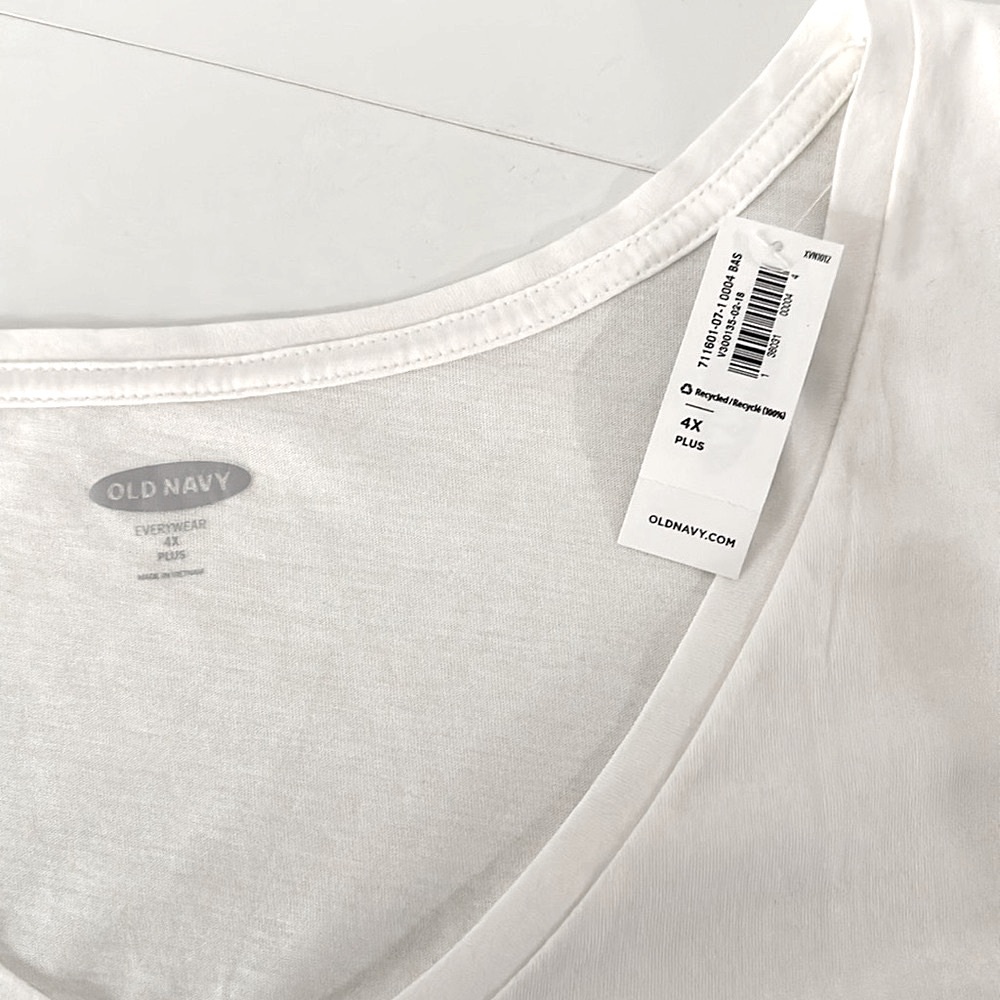 NWT Old Navy 4X Plus Women, Every-Wear, V-neck T-shirt - Picture 5 of 9